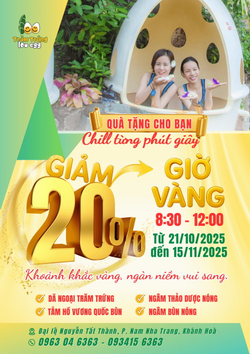 GIẢM 20% - GIỜ VÀNG